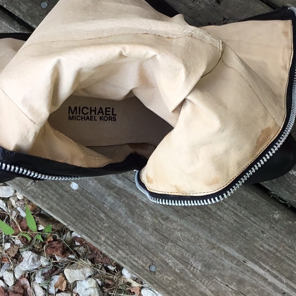 Michael Kors Black Veronica Platform Boots - Picture 16 of 16